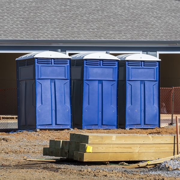 are there any restrictions on where i can place the porta potties during my rental period in Russell IL